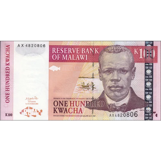 100 Kwacha - 2003 - P46c - B145c - Unc