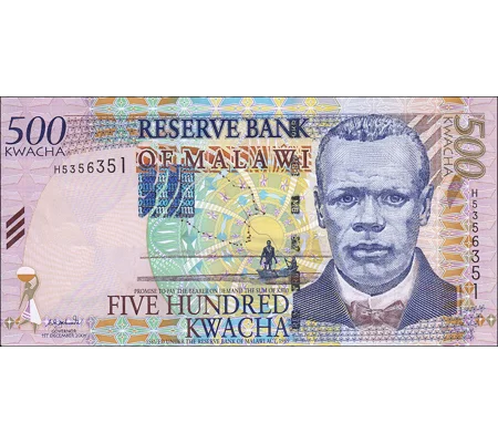 500 Kwacha - 2001 - P48a - B147a - Unc