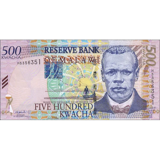 500 Kwacha - 2001 - P48a - B147a - Unc