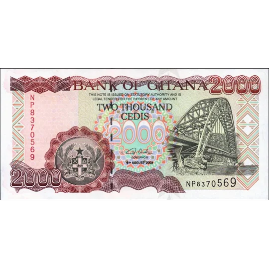 2000 Cedis - 2003 - P33h - B139b - Unc