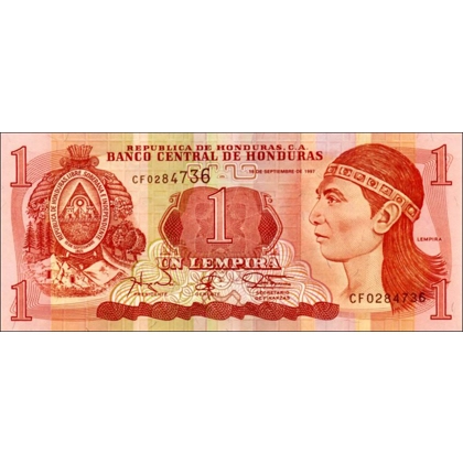 Honduras - 1 Lempira - 1997 - P79A - B323c