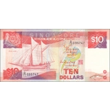 Singapore-10 Dollars-1988-P20-B122a