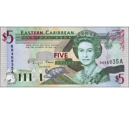 Antigua - 5 Dollars - (1994) - P31a - B215a - Unc