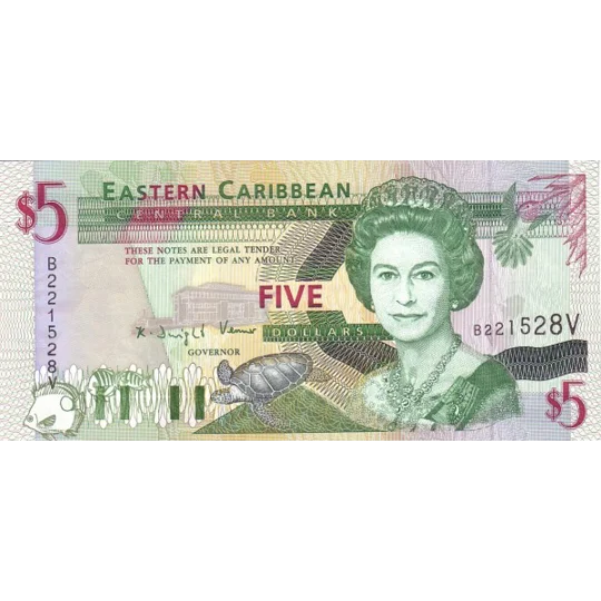 Saint Vincent - 5 dollars - (1994) - P31V - B215v - Unc