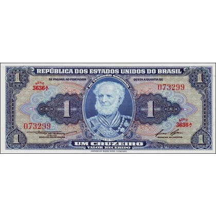 Brazil - 1 Cruzeiro - (1954-1958) - P150d - B150d
