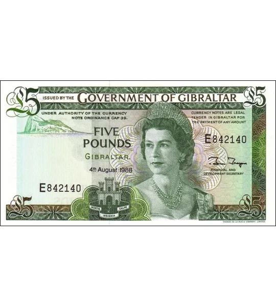 5 Pounds - 1988 - P21b - B119b - Unc