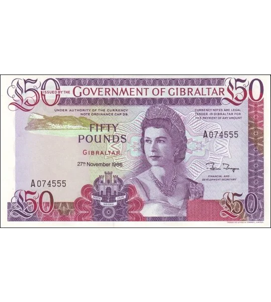 50 Pounds - 1986 - P24 - B122a - Unc