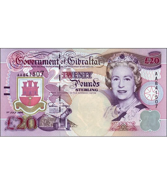 20 Pounds - 1995 - P27 - B125a - Unc