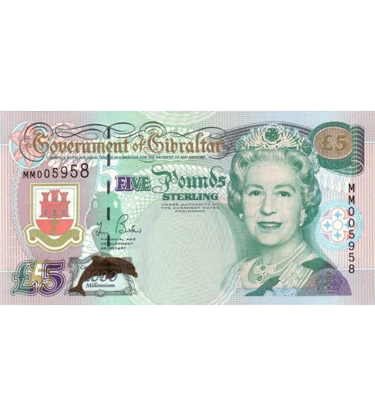 5 Pounds - 2000 - P29 - B127a - Unc