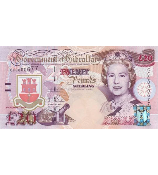 20 Pounds - 2000 - P31 - B129a - Low serial