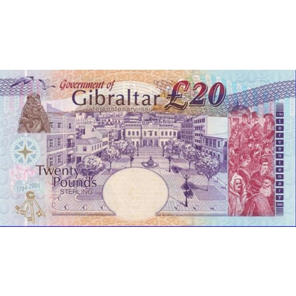 Gibraltar - 20 Pounds - 2000 - P31 - B129a