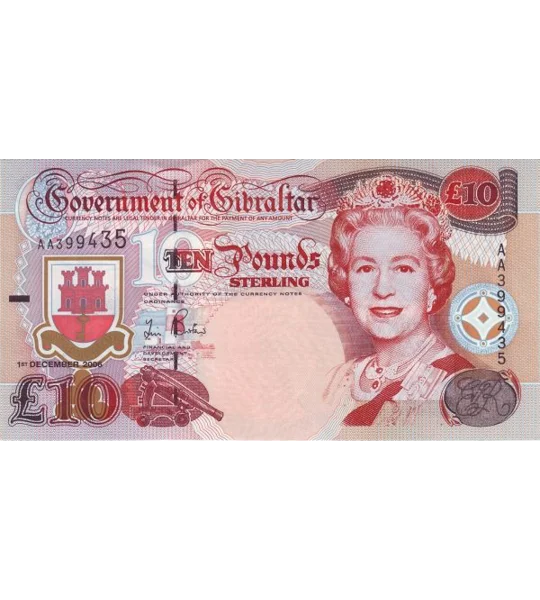 10 Pounds - 2006 - P32 - B124b - Unc
