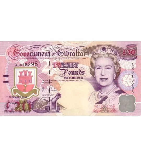 20 Pounds - 2006 - P33 - B125b - Unc
