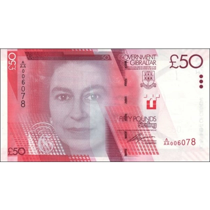 Gibraltar - 50 Pounds - 2010 - P38 - P133a