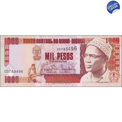 Guinea Bissau - 1000 Pesos - 1993 - P13b - B204b