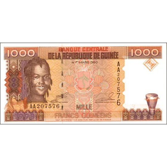 1000 Francs - 1998 - P37 - B326a - Unc