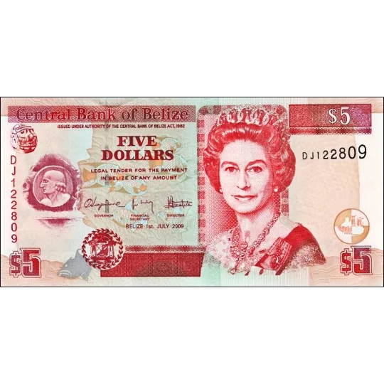 5 Dollars - 2009 - P67d - B325d - Unc