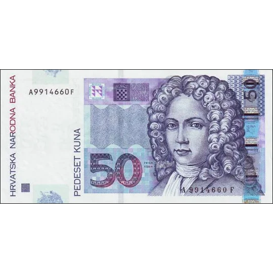50 Kuna - 2002 - P40a - B504a - Unc