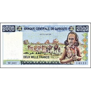 Djibouti - 2000 Francs ..