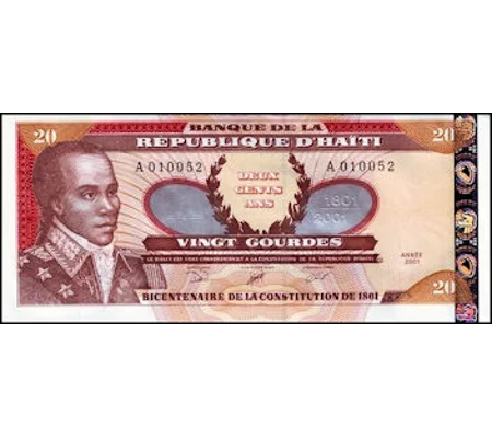 Haiti - 20 Gourdes - 2001 - P271A - Unc