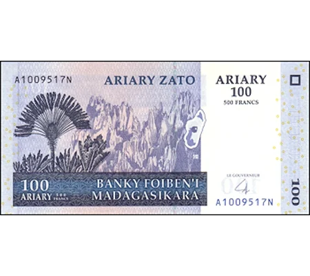100 Ariary - 2004 - P86b - B320b - Unc