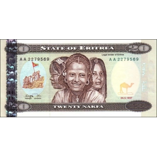 Eritrea - 20 Nakfa - 19.. Eritrea - 20 Nakfa - 19..