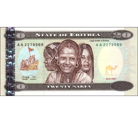 20 Nakfa - 1997 - P4 - B104a - Unc