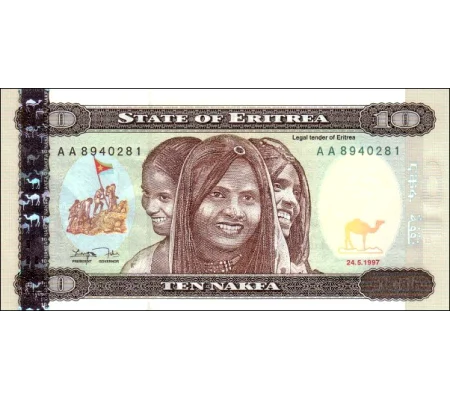10 Nakfa - 1997 - P3 - B103 - Unc