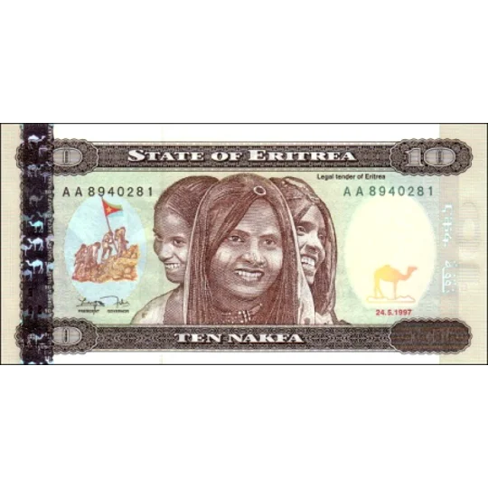 10 Nakfa - 1997 - P3 - B103 - Unc