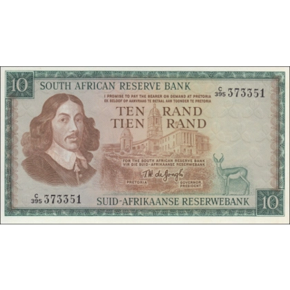 South Africa - 10 Rand - 1975 - P113c - B745c