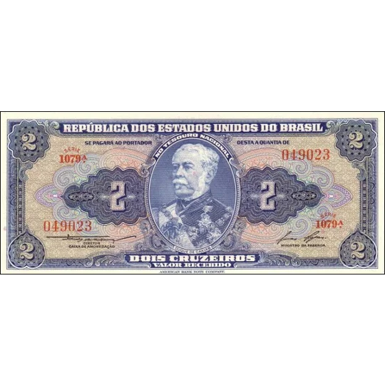 2 cruzeiros - ND(1954-58) - P151b - Unc