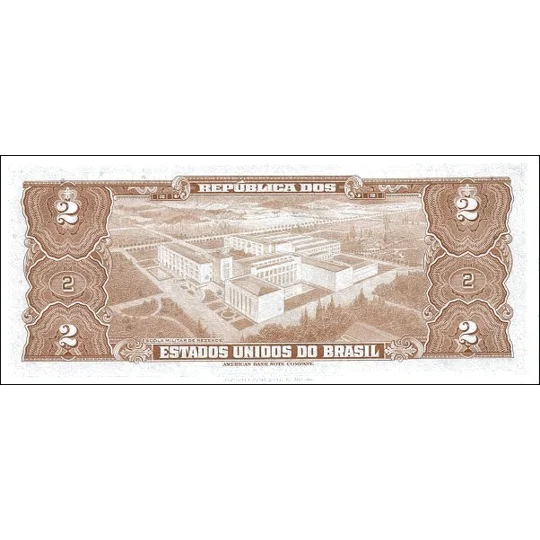 2 cruzeiros - ND(1954-58) - P151b - Unc