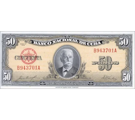 50 Pesos - 1958 - P81b -B805b - XF