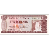 Guyana - 10 Dollars - 1989 - P23d - B1..