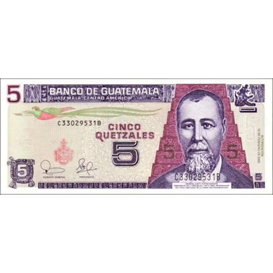 5 Quetzales - 2003 - P106a - B590a - Unc