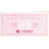Bosnia-0,50 DM-Travnik-1992-143a Emerg..