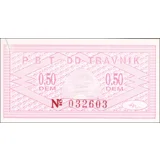 Bosnia-0,50 DM-Travnik-1992-143c Emerg..