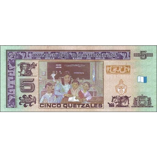5 Quetzales - 2008 - P116a - B598a - Unc