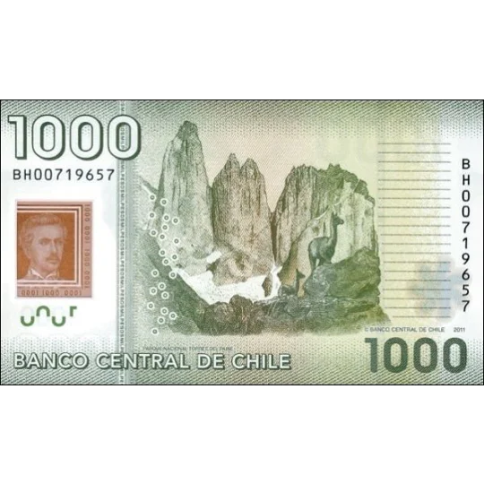 1.000 Pesos - 2010 - P161a - B296a - Unc