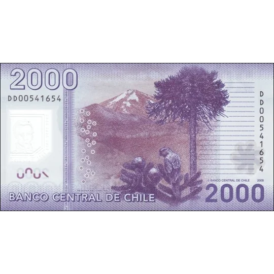 2.000 Pesos - 2012 - P162b - B297b - Unc