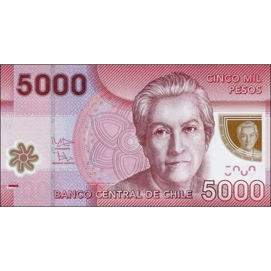 5.000 Pesos - 2012 - P163c - B298c - Unc