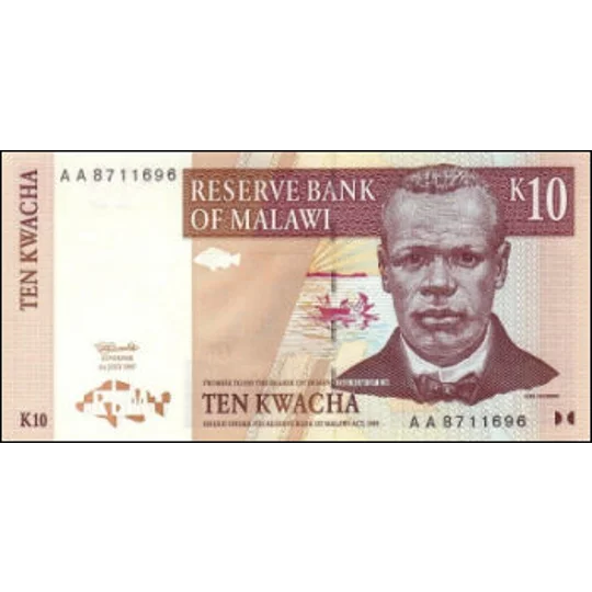 10 Kwacha - 1997 - P37a - B137a - Unc