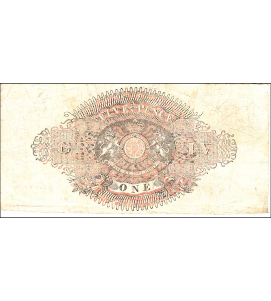 1 Pound - 1823 - Dartmouth General Bank - hand signed