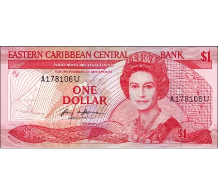 Anguilla - 1 Dollar - (1988) - P21u - B205U1 - Unc
