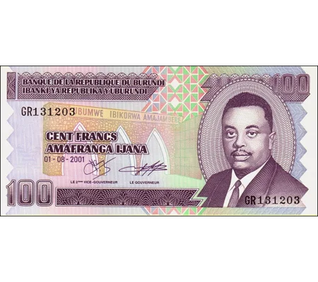 100 Francs - 2001 - P37c - B223c - Unc