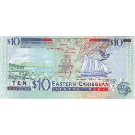 Anguilla - 10 Dollars - (2001) - P38U - B222U - Unc