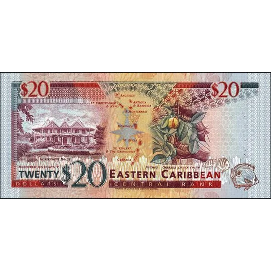 Saint Vincent - 20 Dollars - (1994) - P33v - B217V - Unc