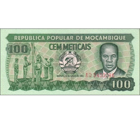 100 Meticais - 1983 - P130b - B215b - Unc