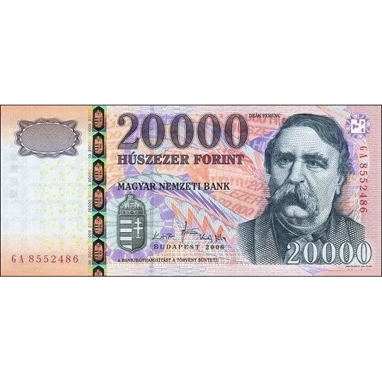 20.000 Forint - 2008 - P201a - B586a - Unc