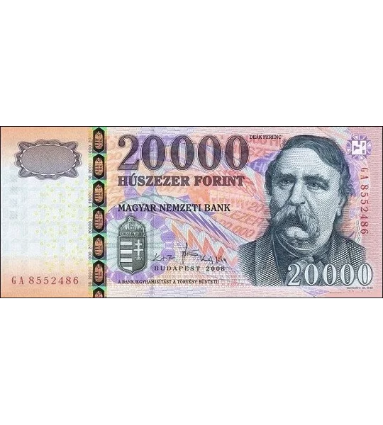 20.000 Forint - 2008 - P201a - B586a - Unc